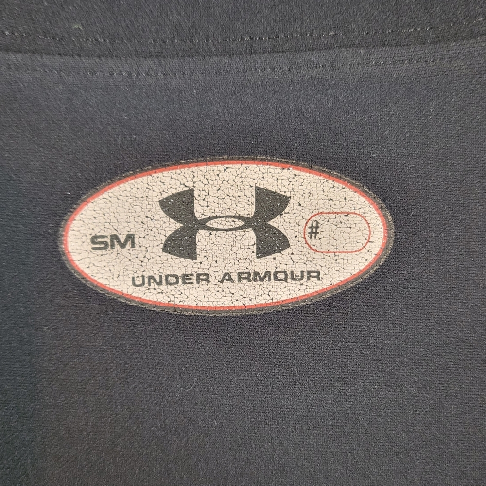 Under armour coldgear black long sleeve mock neck base layer top kids sz s/m - Picture 4 of 10